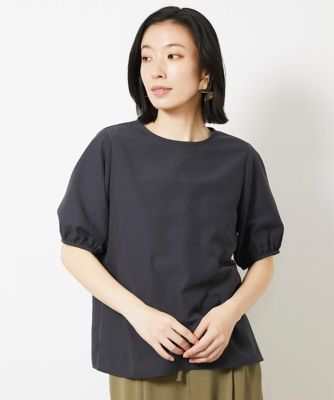 MICHEL KLEIN (Women)/ミッシェルクラン タイプライターパフスリーブブラウス