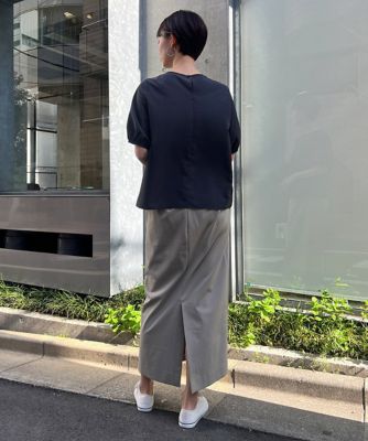 タイプライターパフスリーブブラウス