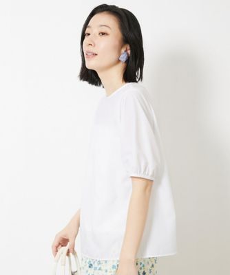 タイプライターパフスリーブブラウス