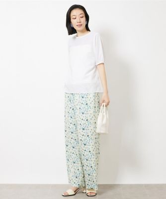 タイプライターパフスリーブブラウス