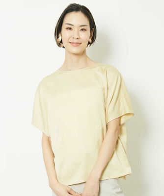 ＜MICHEL KLEIN (Women)＞［セットアップ対応］アンティークサテンブラウス