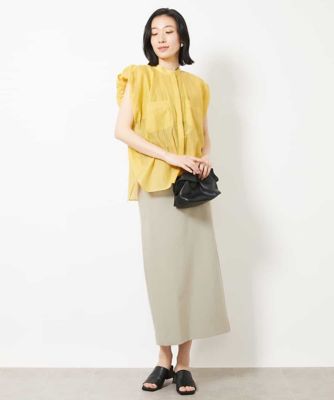 シアーストライプブラウス | MICHEL KLEIN (Women)/ミッシェルクラン