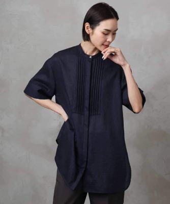 ＜MICHEL KLEIN (Women)＞シアーチュニックブラウス