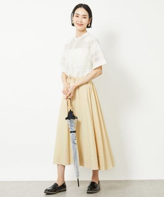 セットアップ対応］チェックジャカードレースブラウス | MICHEL KLEIN