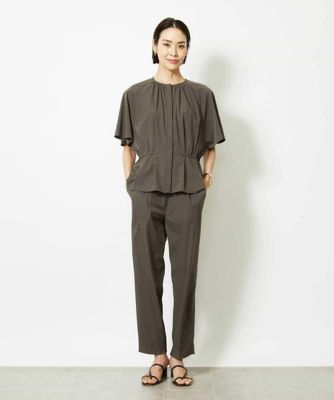 ミッシェルクラン（MICHEL ）/［セットアップ対応/2WAY]ウエストマークギャザーブラウス セットアップ対応／2WAY］ウエストマークギャザーブラウス