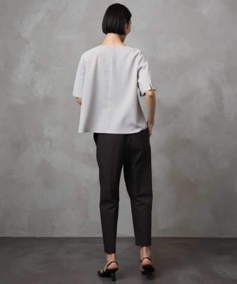 機能性素材］ドライスリットスリーブブラウス（セットアップ対応