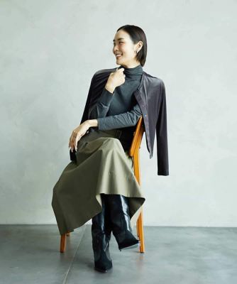 シアーベロアクルーネックカーディガン | MICHEL KLEIN (Women