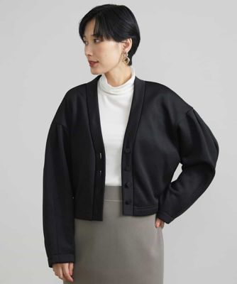 裏起毛ジャージーＶネックカーディガン
