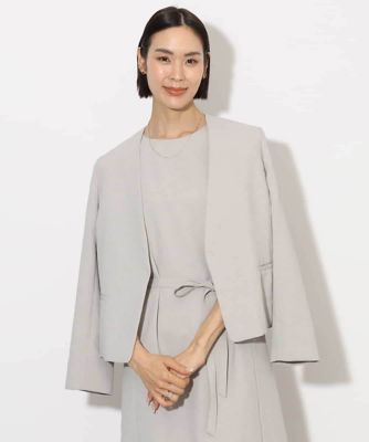 ＜MICHEL KLEIN (Women)＞［機能性素材］ドライノーカラージャケット（セットアップ対応）