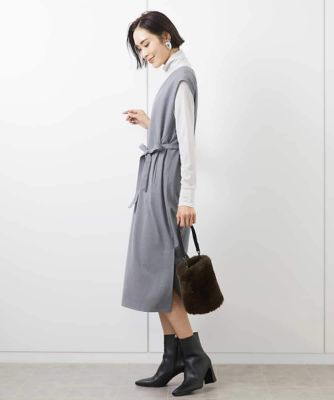［機能性素材］Ｖネックミルドワンピース（ＷＥＢ限定カラーあり）