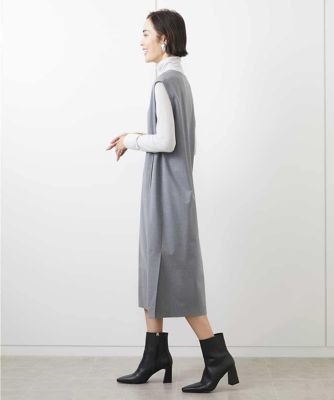 ［機能性素材］Ｖネックミルドワンピース（ＷＥＢ限定カラーあり）