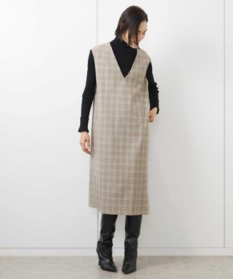 ［機能性素材］Ｖネックミルドワンピース（ＷＥＢ限定カラーあり）