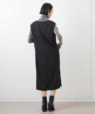 ［機能性素材］Ｖネックミルドワンピース（ＷＥＢ限定カラーあり）