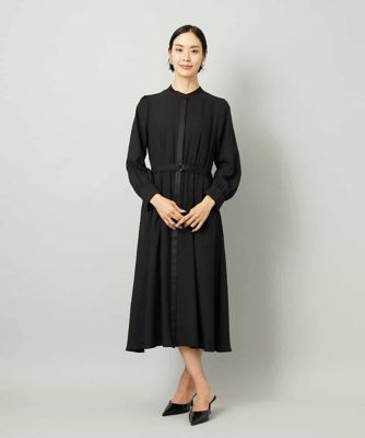 ノーカラーフレアワンピース | MICHEL KLEIN (Women)/ミッシェル