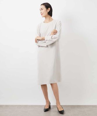 袖口パールワンピース