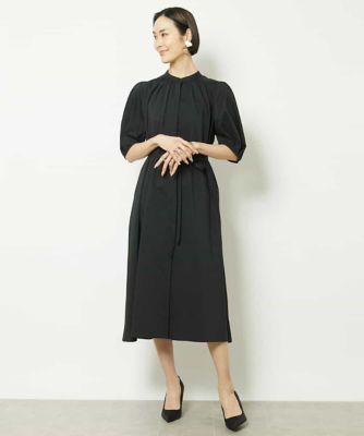 ＜MICHEL KLEIN (Women)＞パフスリーブロングワンピース