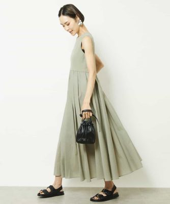 ＜MICHEL KLEIN (Women)＞［セットアップ対応］ニットドッキングワンピース