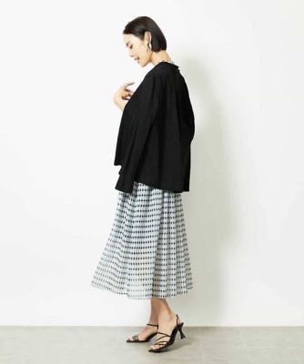 MICHEL  ミッシェルクラン ☆ 幾何柄ワンピース ジオメトリック ミッシェルクラン MICHEL KLEIN ジオメトリック柄ワンピース