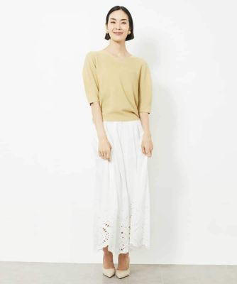 ホールガーメント（Ｒ）Ｖネックボリュームスリーブニット