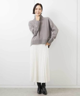 ［ドラマ着用］ラムウールハイネックニット