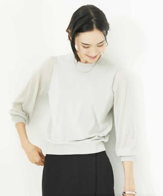 ［ＷＥＢ限定］シアースリーブニット