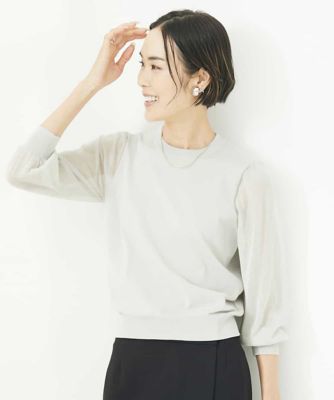 ［ＷＥＢ限定］シアースリーブニット