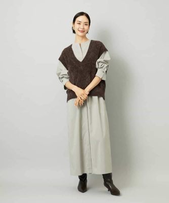 フェザータッチVネックベスト | MICHEL KLEIN (Women)/ミッシェル