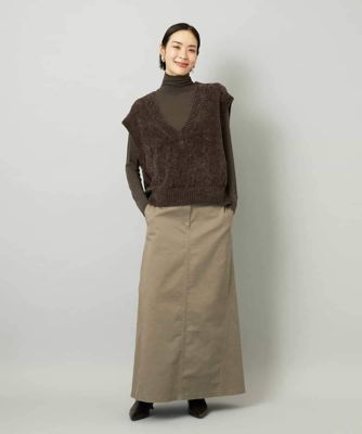 フェザータッチVネックベスト | MICHEL KLEIN (Women)/ミッシェル