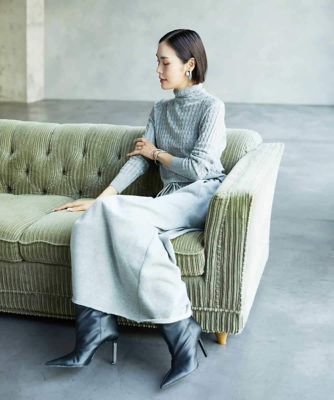 シアーケーブルハイネックニット | MICHEL KLEIN (Women)/ミッシェル