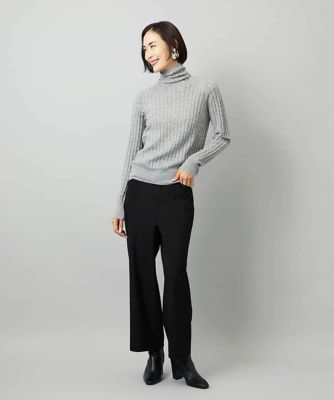 シアーケーブルハイネックニット | MICHEL KLEIN (Women)/ミッシェル