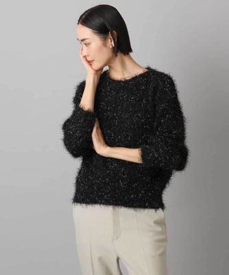 ＜MICHEL KLEIN (Women)＞フェザーヤーンラメプルオーバー