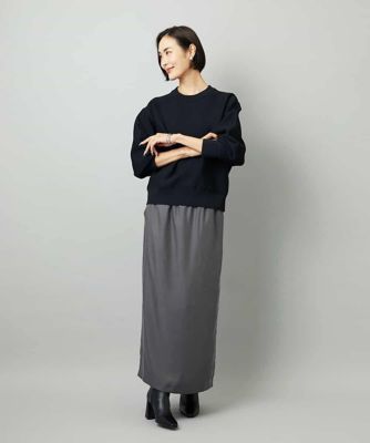 スウェットライクニットプルオーバー | MICHEL KLEIN (Women