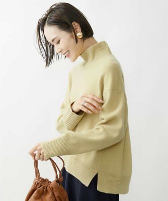 ＜MICHEL KLEIN (Women)＞［ドラマ着用］タスマニアラムウールハイネックニット