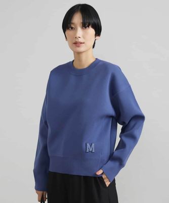 ＜MICHEL KLEIN (Women)＞スポンディッシュポリワッペン付きニット（セットアップ対応）