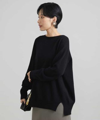 定番素材］ホールガーメント（R）サイドスリットデザインニット