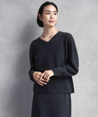 ミッシェルクラン（MICHEL ）/Vネックニット セットアップ対応］Vネックニット | MICHEL KLEIN (Women)/ミッシェル