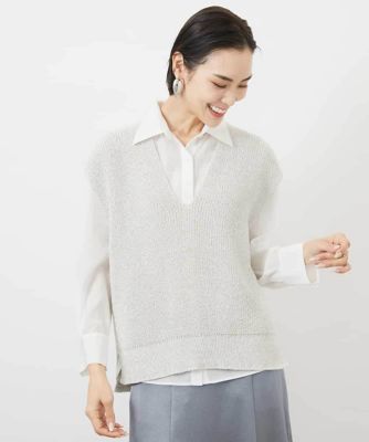 ラメニットベスト