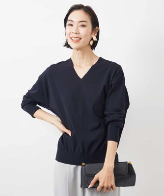 「高評価！」注目のレビュ Vネックニットプルオーバー | (Women)/ミッシェル KLEIN MICHEL メンズウェア