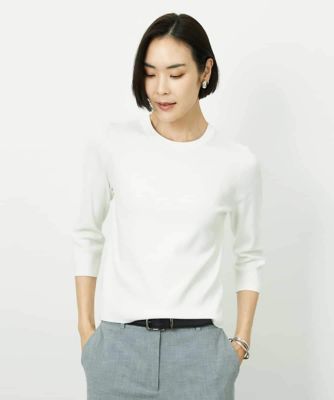 ＜MICHEL KLEIN (Women)＞［アンサンブル対応］コンパクトニットプルオーバー