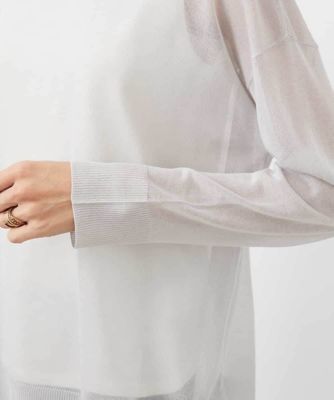 シアーニット（ボーダー・無地） | MICHEL KLEIN (Women)/ミッシェル