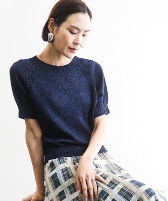 ＜MICHEL KLEIN (Women)＞ペーパーヤーンフェードカラーニット