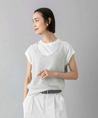 新品❣️ミドル丈ニットベスト ニットベスト | MICHEL KLEIN (Women)/ミッシェルクラン | 三越伊勢丹