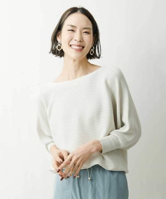 ［定番人気／新色追加］ホールガーメント（Ｒ）ドルマンスリーブニット（７分袖）