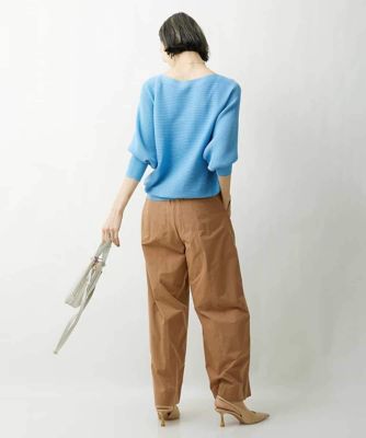 ［定番人気／新色追加］ホールガーメント（Ｒ）ドルマンスリーブニット（７分袖）