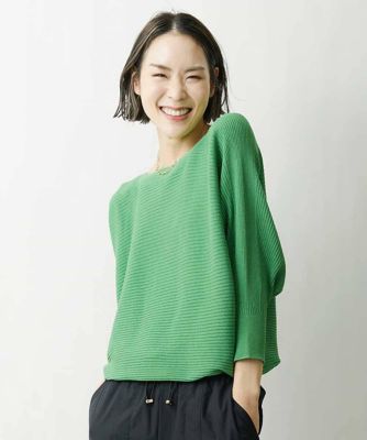 ［定番人気／新色追加］ホールガーメント（Ｒ）ドルマンスリーブニット（７分袖）