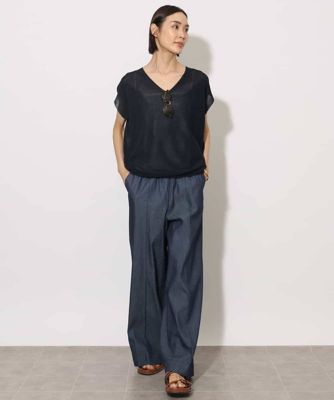 MICHEL  / ミッシェルクラン [ホールガーメント]コクーンVネックニット ホールガーメント］コクーンVネックニット | MICHEL KLEIN