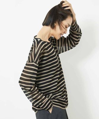 MICHEL  / ミッシェルクラン シアーボーダーニット(WEB限定カラー) シアーボーダーニット(WEB限定カラー)(ニット・セーター
