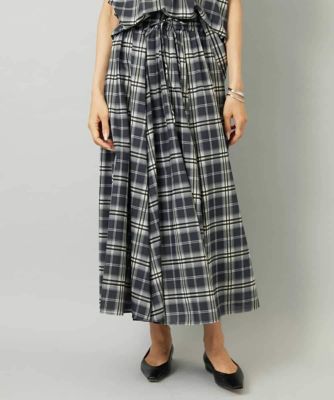 セットアップ対応］ギャザースカート シアーチェック柄 | MICHEL