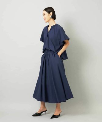 セットアップ対応］ギャザースカート サッカー無地 | MICHEL KLEIN