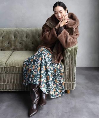 ヴィンテージフラワースカート | MICHEL KLEIN (Women)/ミッシェル